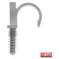 Seau de 100 Colliers Chevilles Gris 16 mm pour Gaines Souple RAMCLIP RAM