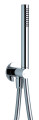 Kit douchette aghe chromé flexible pvc métallisé assorti 150 cm