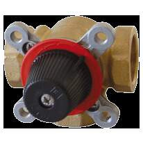 Vanne termomix compacte 3 voies 1" corps laiton manuel ou moteur en option