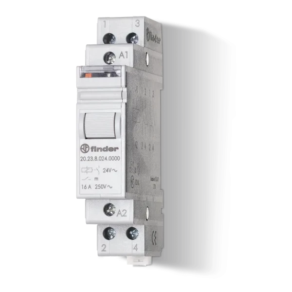 Telerupteur modulaire 12vac 1no+1nc 16a agsno2 (202380124000)