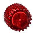 Harmony 9001k - lentille crantée - rouge - bouton pousoir lumineux