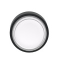 Harmony xb4 - tete de bouton - blanc  - membrane - diam 22 - collerette noir
