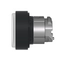 Harmony xb4 - tete de bouton - blanc  - membrane - diam 22 - collerette noir