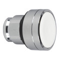 Harmony xb4 - tete de bouton - blanc affleurant non marqué - membrane - diam 22