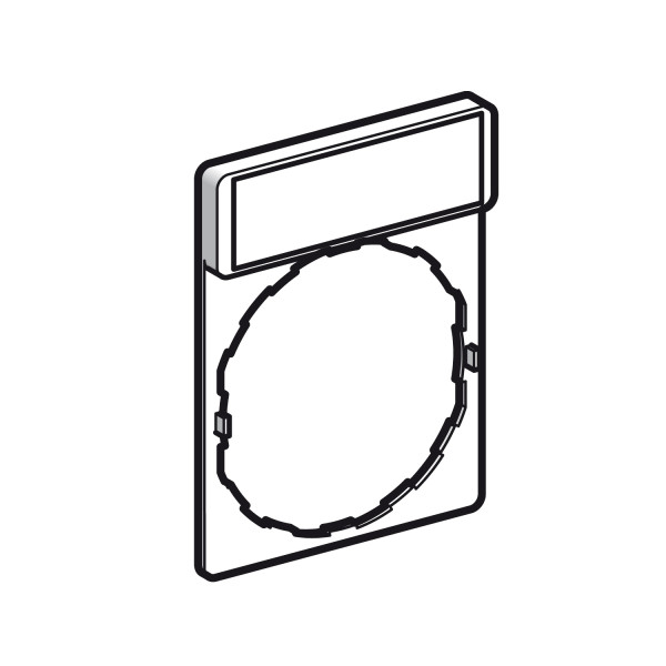 Harmony - porte étiquette 30 x 40 mm standard diam 22 avec étiquette parada