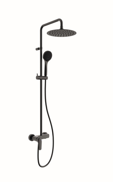 Système douche mécanique noir gamme pact thewa