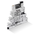 Interface mod a relais stat mastertimer opt° porte fusibl 1no ent 24vac/dc sort 24vdc 2a 8 fonct° bornes a cages (398000249024)