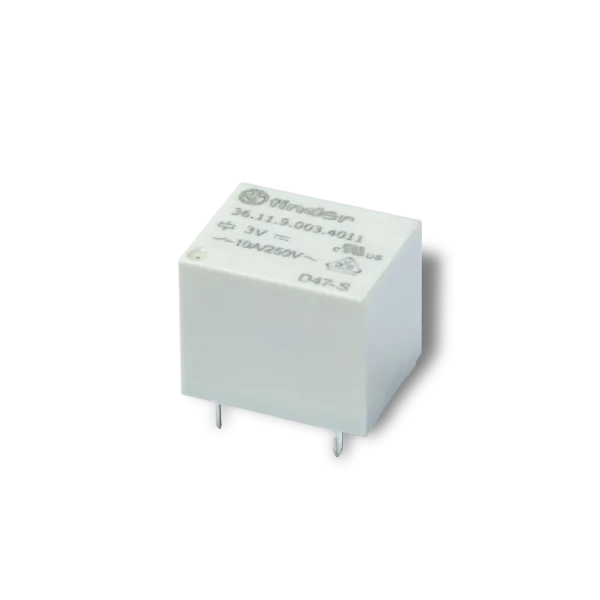 Relais circuit imprime 1rt 10a alimentation 48vdc contacts free cadmium lavable rt iii (361190484011)