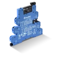 Interface mod a relais electromeca masterplus opt° porte fusibl u= 6vac/dc 1rt 6a  agni bornes ressort type bornes automatiques (396100060060)