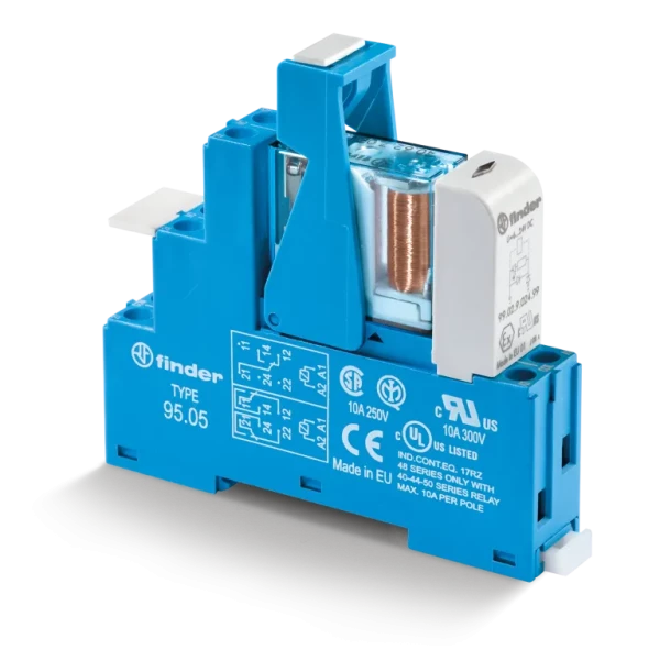Interface modulaire 2rt 10a 12vdc sensible etrier metallique (486270120050SMA)
