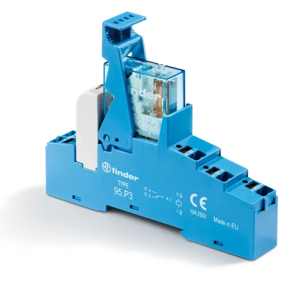Interface 1rt 10a 24v dc sensible, étrier plastique, bornes push-in (48p370240050spa)