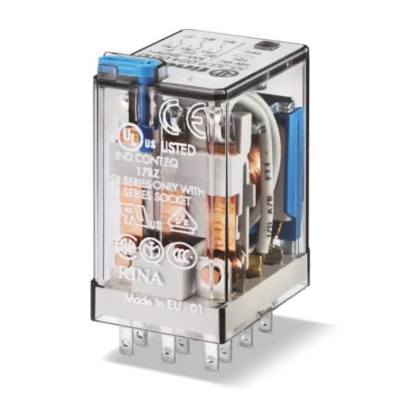 Relais embrochable 3rt 10a 110vac bouton test (553381100010PAS)