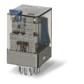 Relais embrochable amperemetrique 3rt 1a bobine dc bouton test + indicateur mecanique (601341020040PAS)