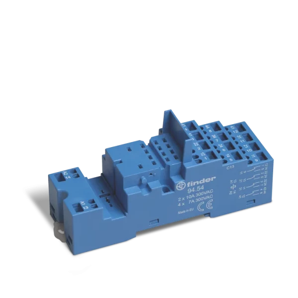 Support pour 5534 borne a ressort montage rail 35 mm etrier metallique (9454SMA)