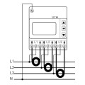 Compteur électrique modulaire - tétra - rogowski longueur 45 cm - 14cm - câble 3
