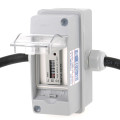 Compteur électrique mobile - monophasé 16 a - mid - prises schuko. câble 0.8 mèt