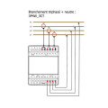 Compteur électrique modulaire - multifonction - tri/tetra - rogowski ou tc 333mv