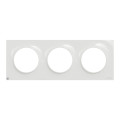 Odace styl, plaque 3 postes horizontaux ou verticaux entraxe 71mm, antibacterien
