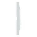 Odace styl, plaque blanc recyclé 4 postes horizontaux ou verticaux entraxe 71mm