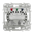 Prise de courant 2P+T affleurante blanc Schneider Odace connexion rapide fixation à vis
