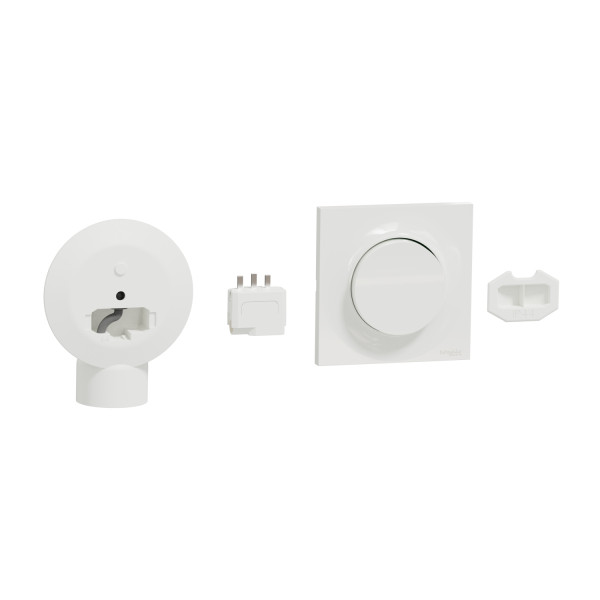 Interrupteur sans fil sans pile blanc Schneider odace styl DCL Ø80