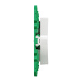 Interrupteur double sans fil sans pile Schneider Odace SFSP entrée/sortie