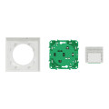 Interrupteur sans fil blanc Schneider Odace SFSP avec un micromodule actionneur et plaque