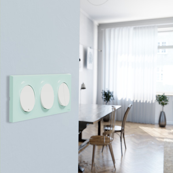 Va-et-vient blanc Schneider Odace 10A fixation à vis