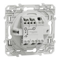 Poussoir blanc Schneider Odace 10A fixation à vis