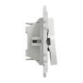 Poussoir double blanc Schneider Odace connexion rapide fixation à vis