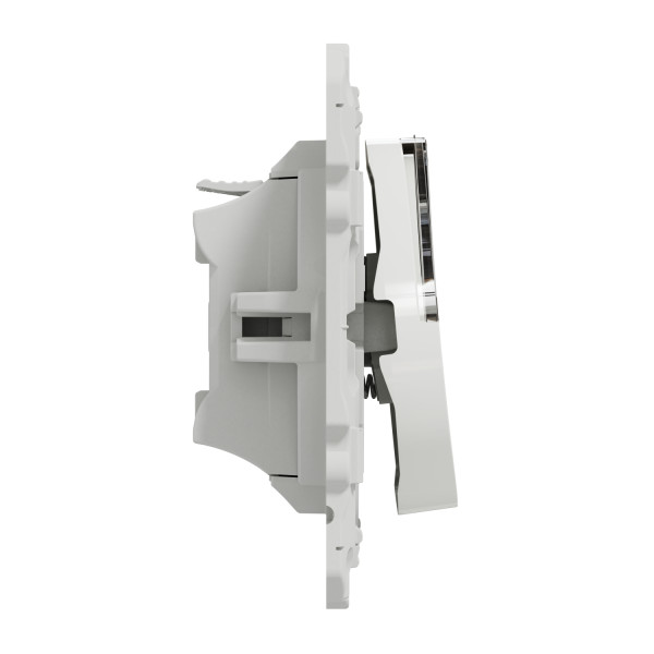 Poussoir avec porte-étiquette – Schneider Odace S520266, finition blanc