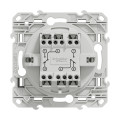 Interrupteur Double Va-et-Vient Blanc Lumineux Odace Schneider Electric - 10 A - LED 1,5 mA