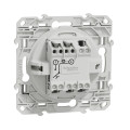 Poussoir lumineux blanc Schneider Odace Localisation avec LED bleu 0,15mA fixation à vis