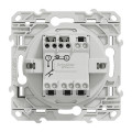 Poussoir lumineux blanc Schneider Odace Localisation avec LED bleu 0,15mA fixation à vis