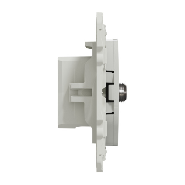 Prise SAT blanche Schneider Odace fixation par vis