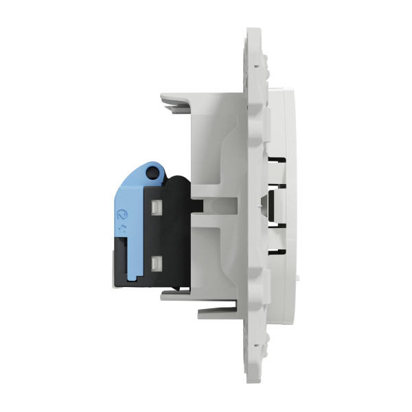 Prise RJ45 Blanche Grade 1 pour Téléphone et Informatique Catégorie 6 UTP Fixation à Vis Odace Schneider