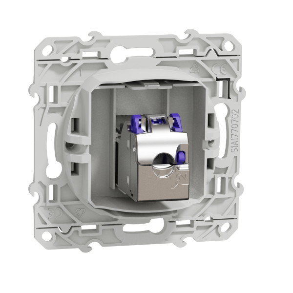 Prise RJ45 Blanche Grade 3 Multimédia+ Catégorie 6A STP Longue Distance Odace Schneider