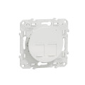 Prise Double RJ45 Blanc Odace Schneider Electric - Grade 1  Cat 6