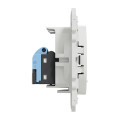 Prise Double RJ45 Blanc Odace Schneider Electric - Grade 1  Cat 6