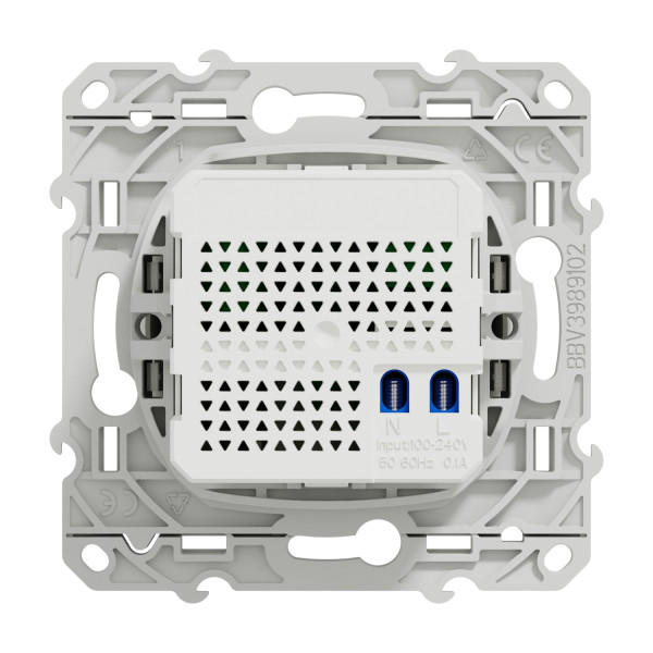 Odace - prise rj45 cpl - blanc - standard hpav - 200mbp/s