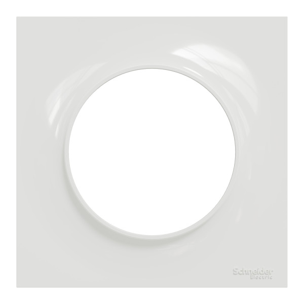 Plaque blanche Schneider Odace Styl 1 poste