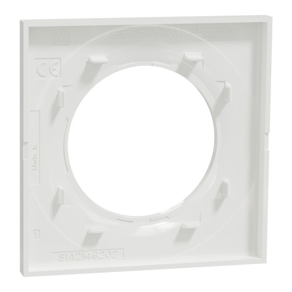 Plaque blanche Schneider Odace Styl 1 poste