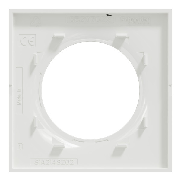 Plaque blanche Schneider Odace Styl 1 poste