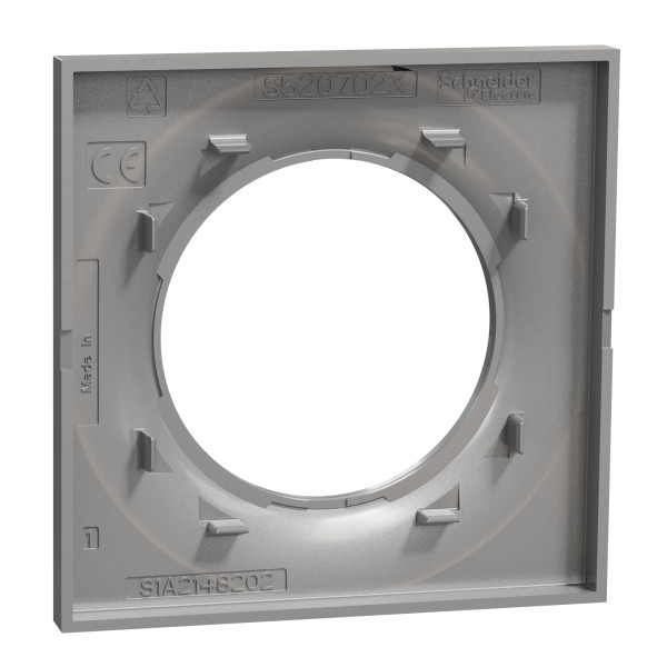 Plaque aluminium Schneider Odace Styl 1 poste