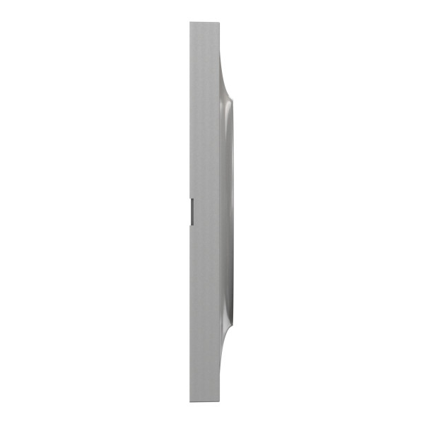 Plaque aluminium Schneider Odace Styl 2 postes entraxe 71mm horizontal ou vertical