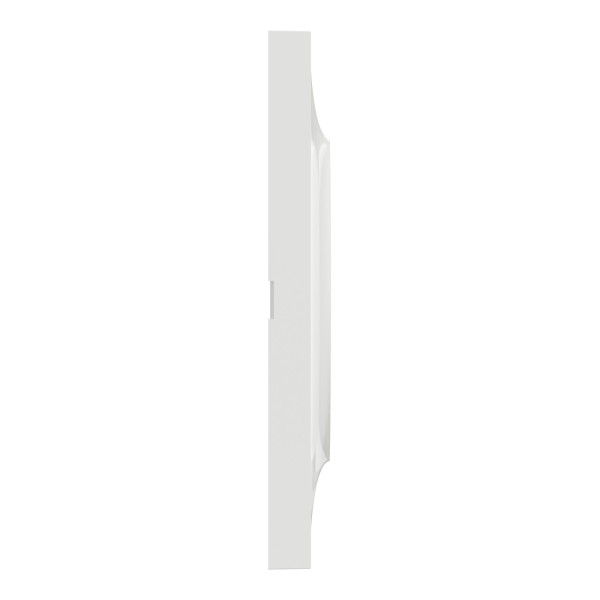 Plaque blanche Schneider Odace Styl 3 postes entraxe 71mm horizontal ou vertical