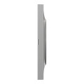 Plaque aluminium Schneider Odace Styl 3 postes entraxe 71mm horizontal ou vertical