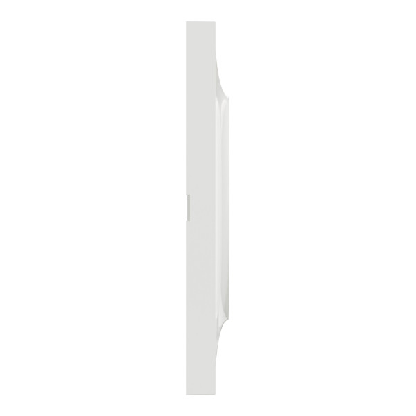 Plaque blanche Schneider Odace Styl 4 postes entraxe 71mm horizontal ou vertical