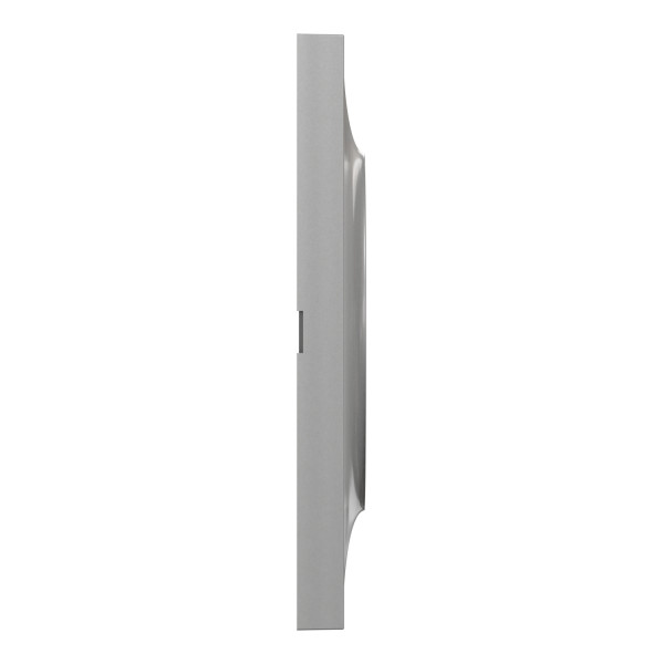 Plaque aluminium Schneider Odace Styl 4 postes entraxe 71mm horizontal ou vertical