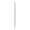 Plaque blanche Schneider Odace Styl 2 postes verticaux entraxe 57mm 